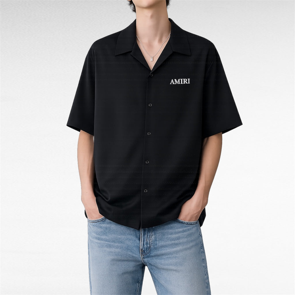 AMIRI  Logo Embroidered Short-Sleeved Shirt