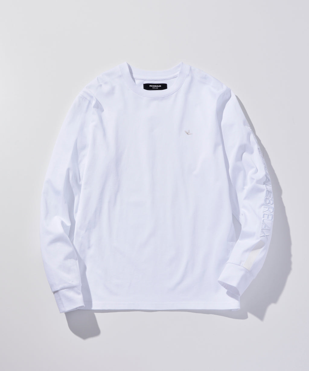 1PIU1UGUALE3 RELAX  シルケット天竺スリーブラインロングTシャツ