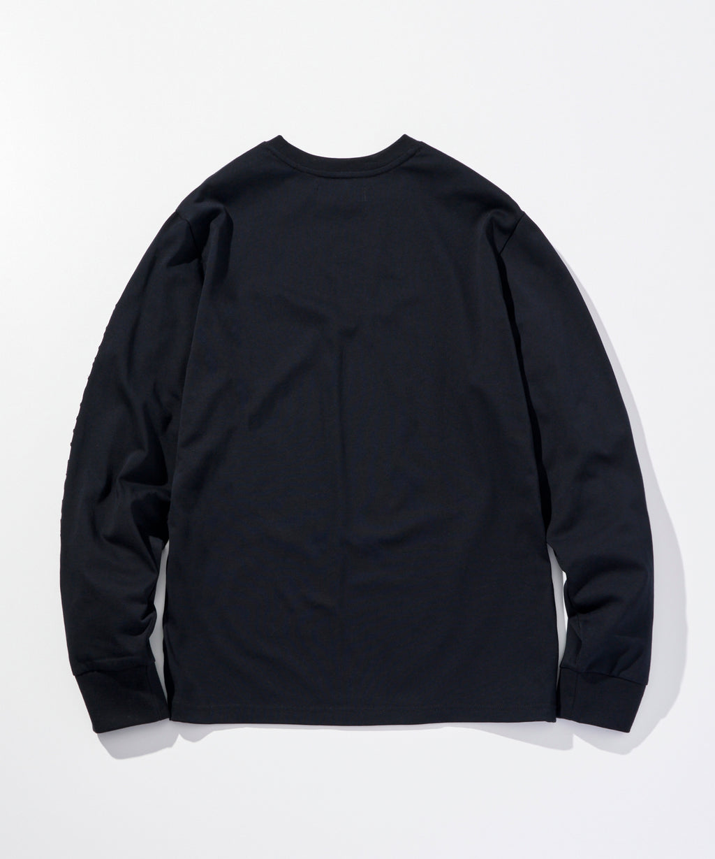 1PIU1UGUALE3 RELAX  シルケット天竺スリーブラインロングTシャツ