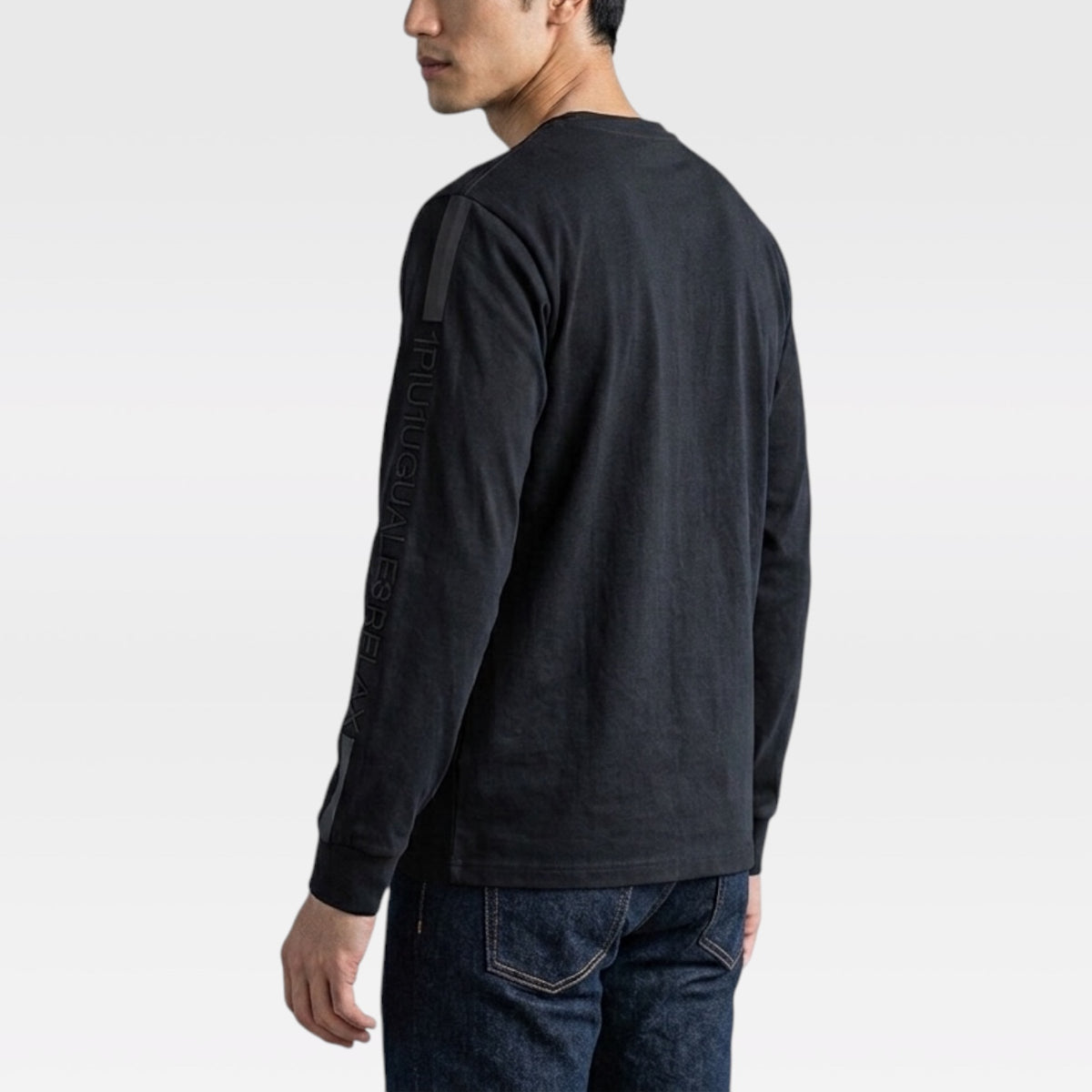 1PIU1UGUALE3 RELAX  シルケット天竺スリーブラインロングTシャツ