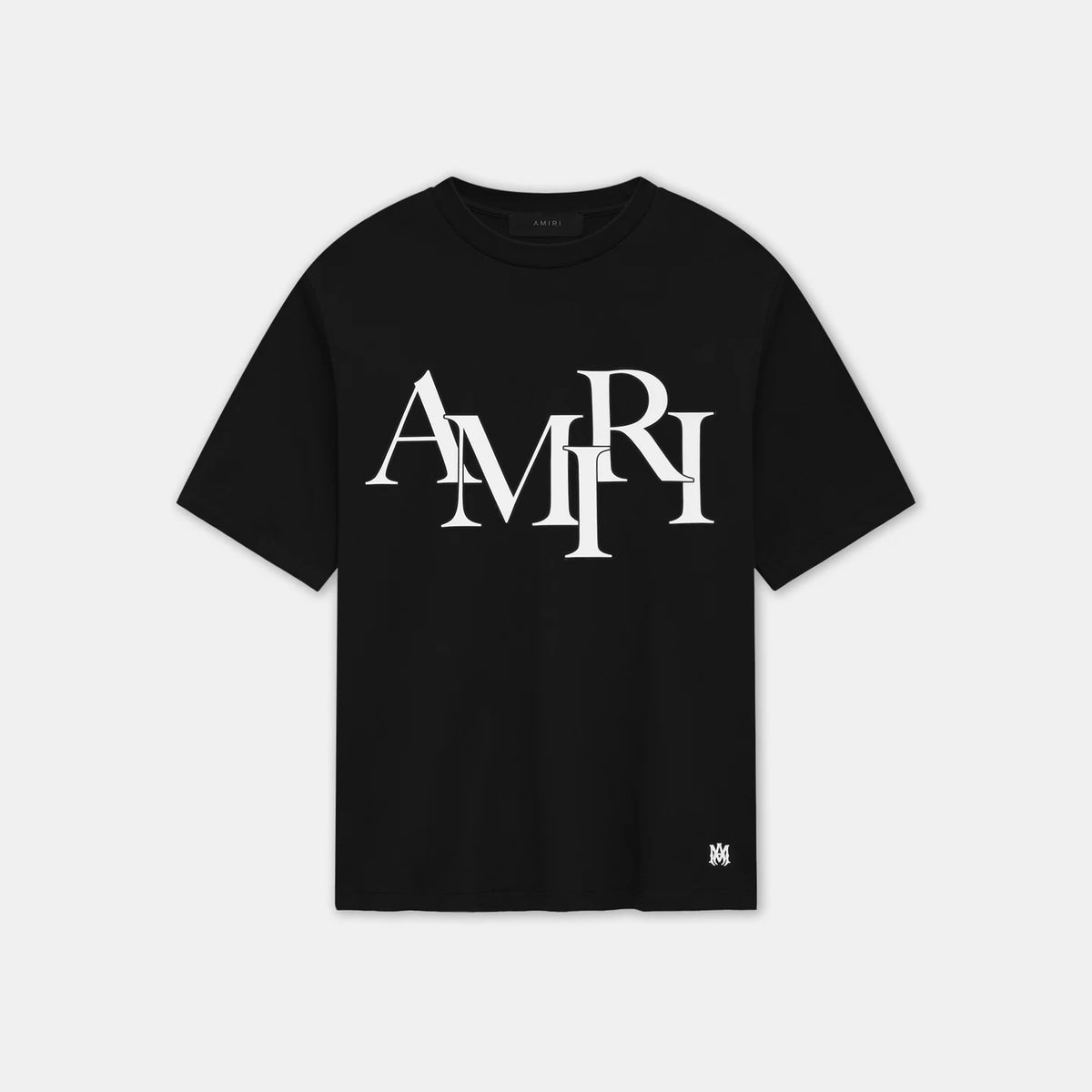 AMIRI スタッガード ロゴ Tシャツ