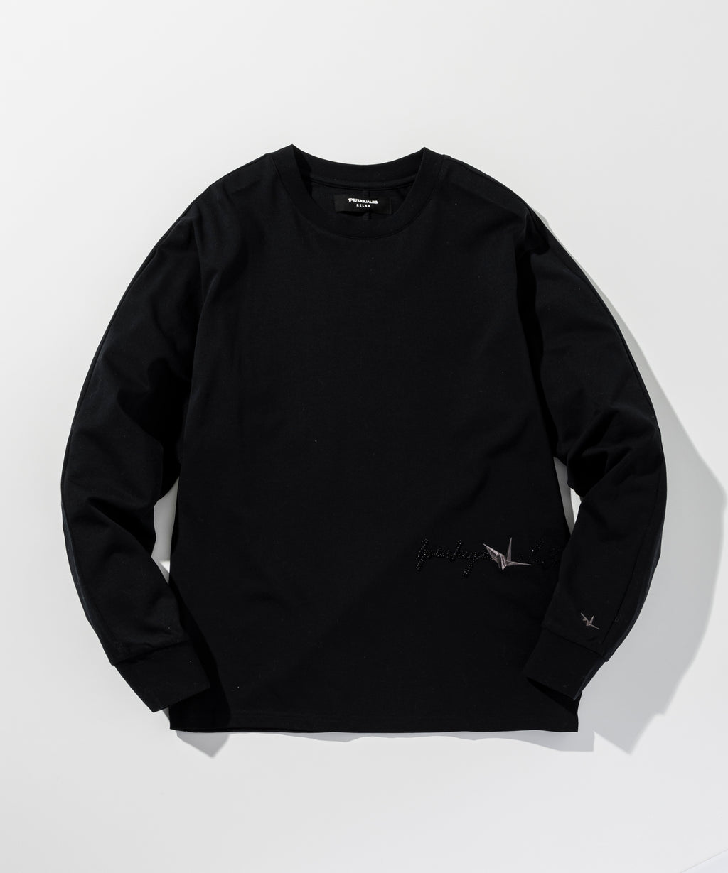 1PIU1UGUALE3 RELAX ジュエリーロゴロングTシャツ