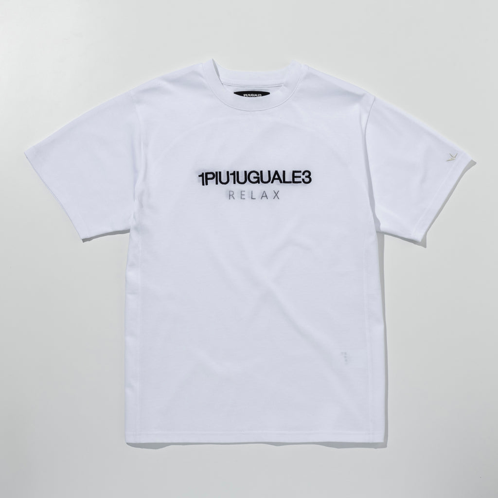 1PIU1UGUALE3 RELAX  リバースロゴ半袖Tシャツ