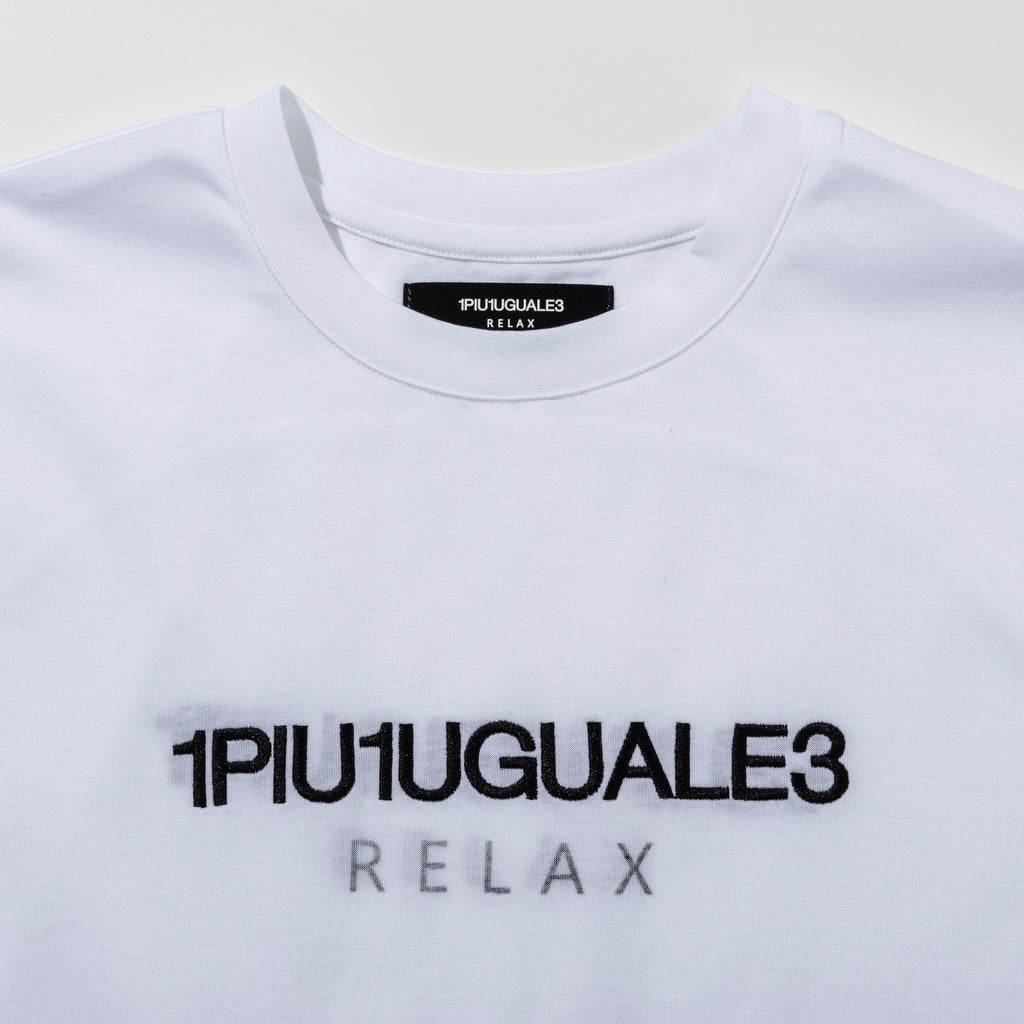 1PIU1UGUALE3 RELAX  リバースロゴ半袖Tシャツ