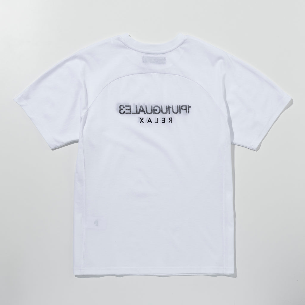 1PIU1UGUALE3 RELAX  リバースロゴ半袖Tシャツ