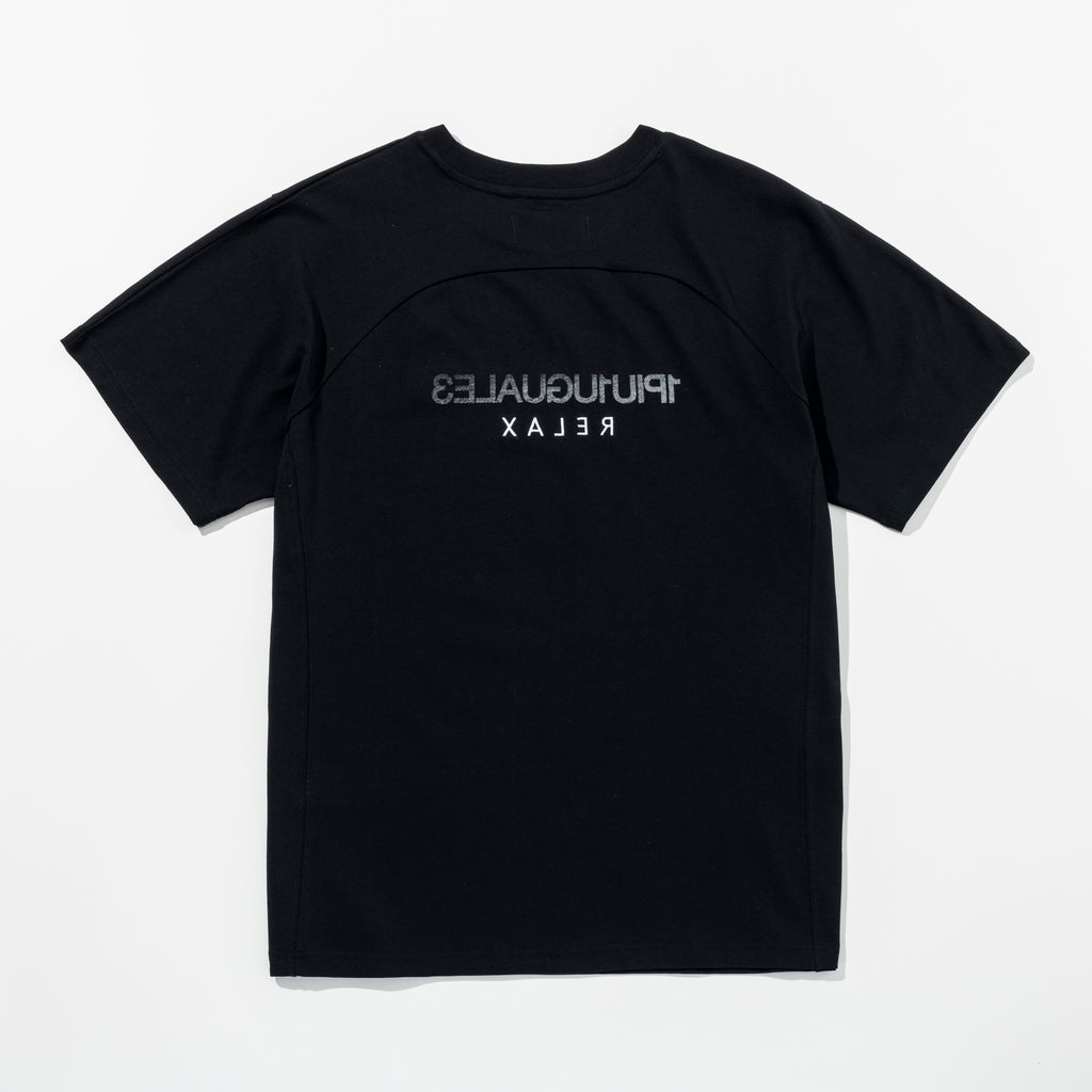 1PIU1UGUALE3 RELAX  リバースロゴ半袖Tシャツ