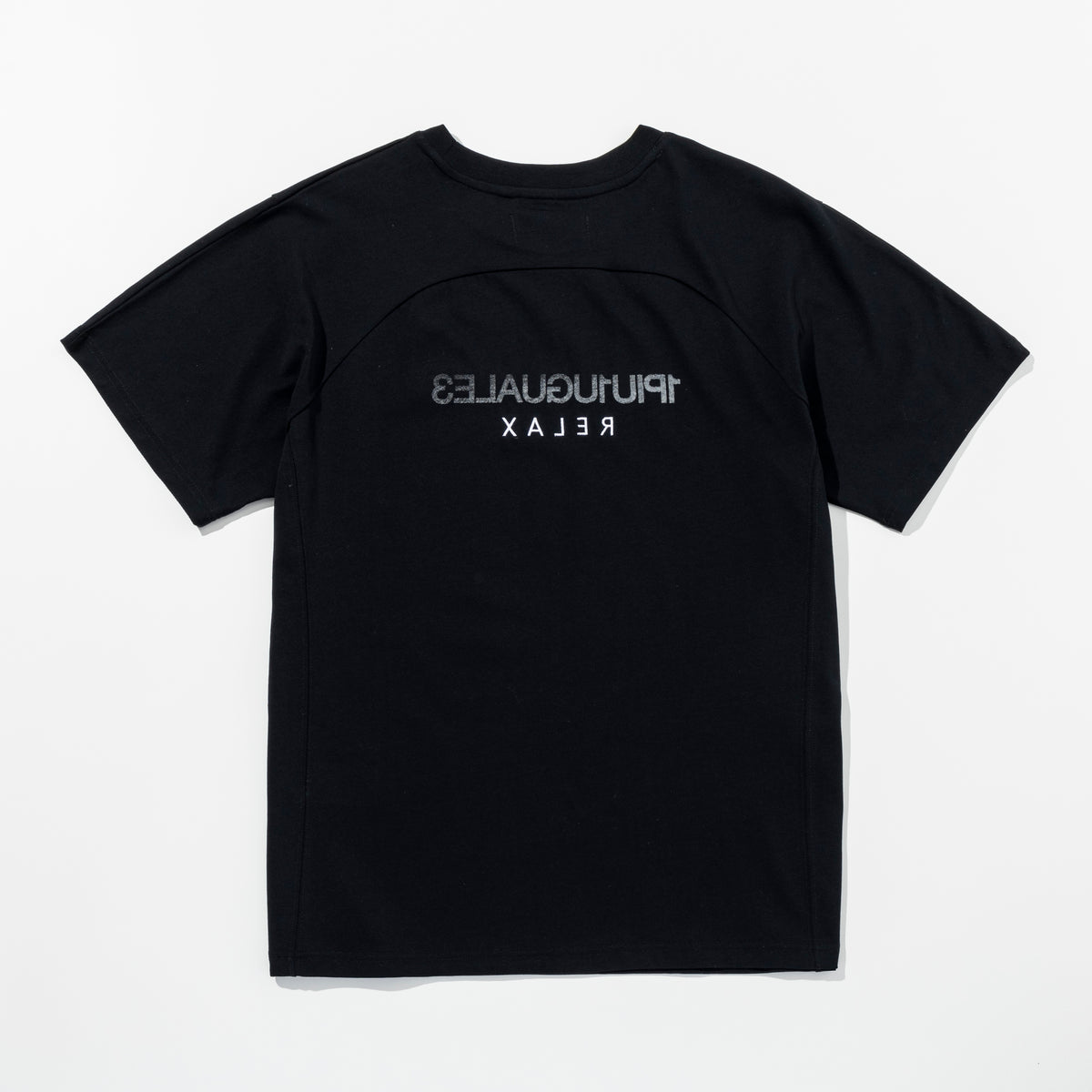 1PIU1UGUALE3 RELAX  リバースロゴ半袖Tシャツ