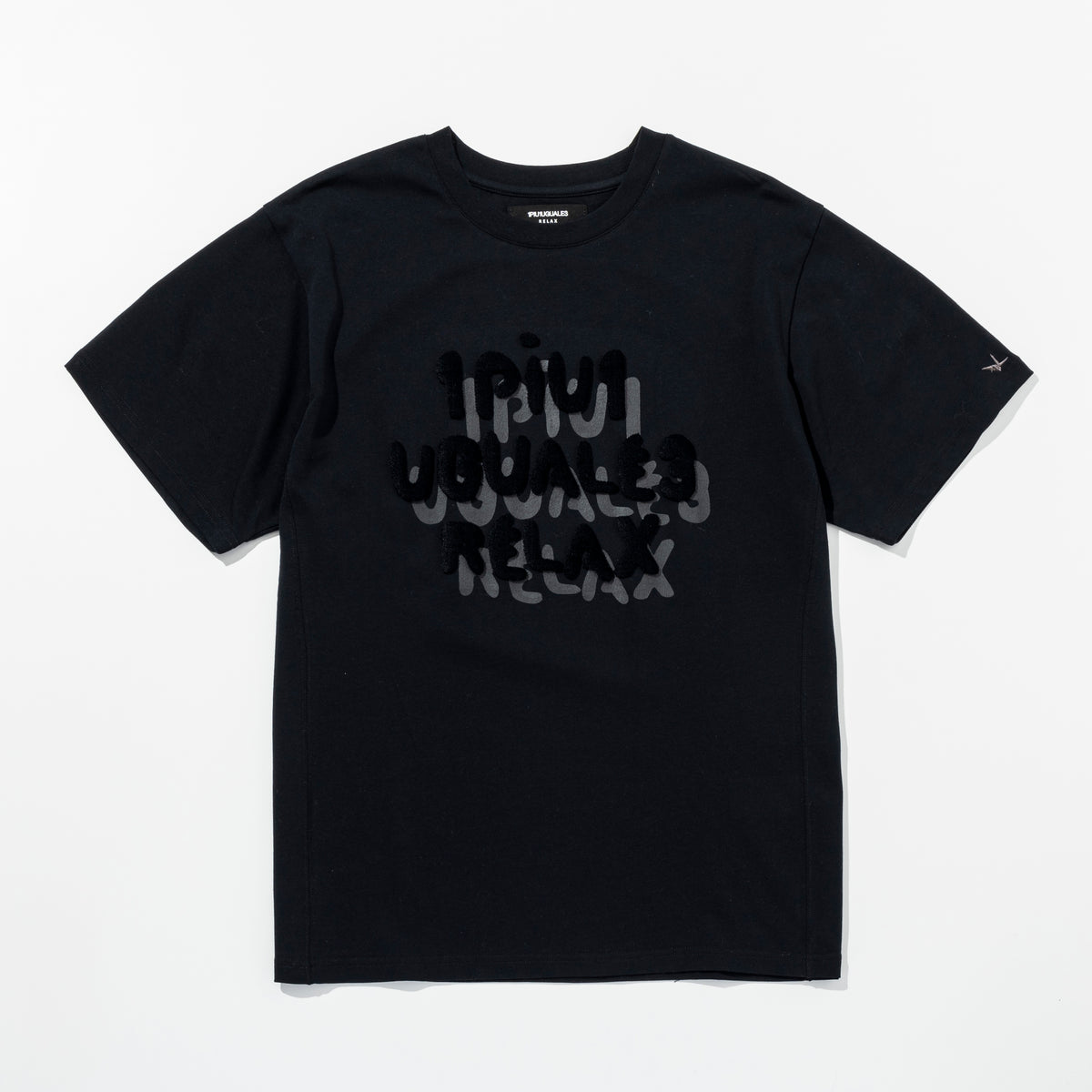 1PIU1UGUALE3 RELAX  シャドウロゴ半袖Tシャツ