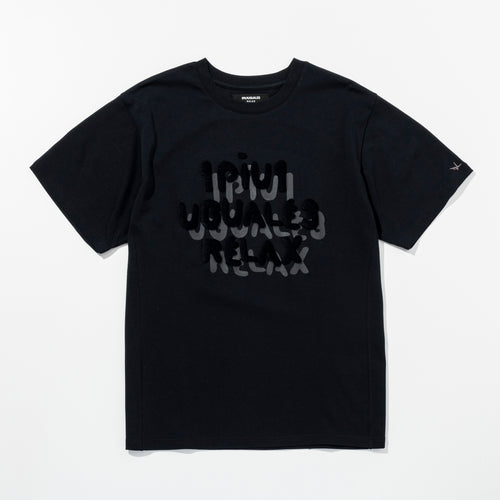 1PIU1UGUALE3 RELAX  シャドウロゴ半袖Tシャツ