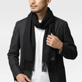 PRADA カシミヤマフラー-BLACK-