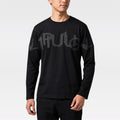 1PIU1UGUALE3 RELAX 発泡プリントシャドウロゴロングTシャツ