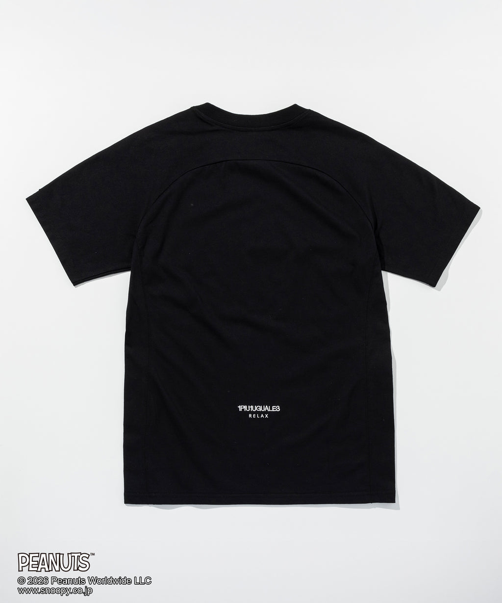 1PIU1UGUALE3 RELAX スヌーピー＆ウッドストック半袖Tシャツ