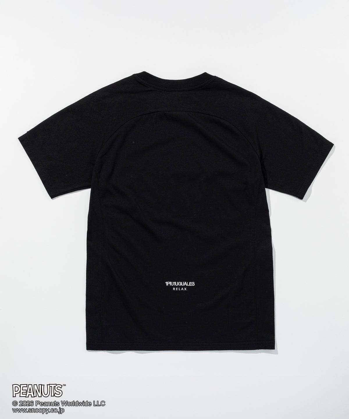 1PIU1UGUALE3 RELAX スヌーピー＆ウッドストック半袖Tシャツ