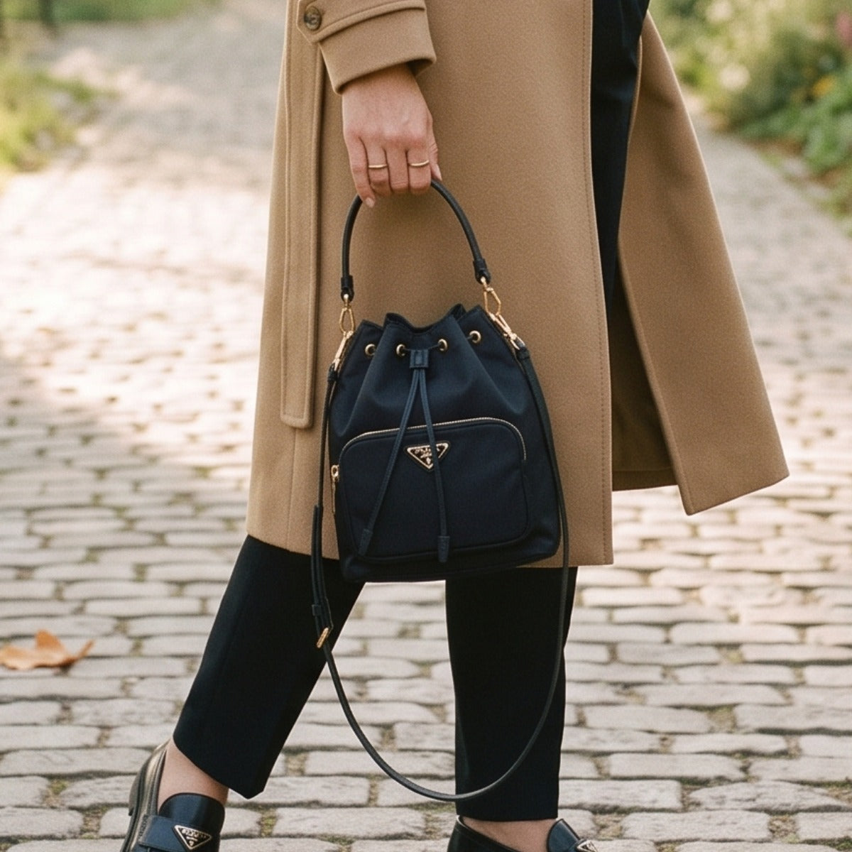 PRADA デュエットバケットバッグ