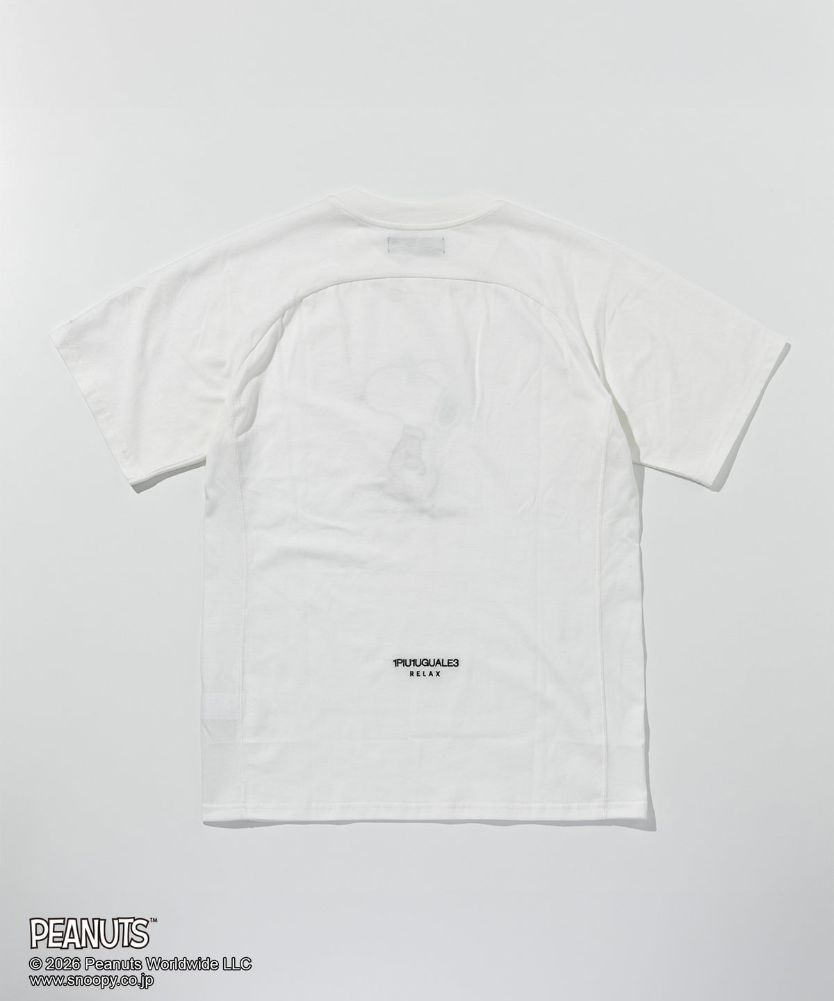 1PIU1UGUALE3 RELAX  スヌーピー ジョー・クール半袖Tシャツ
