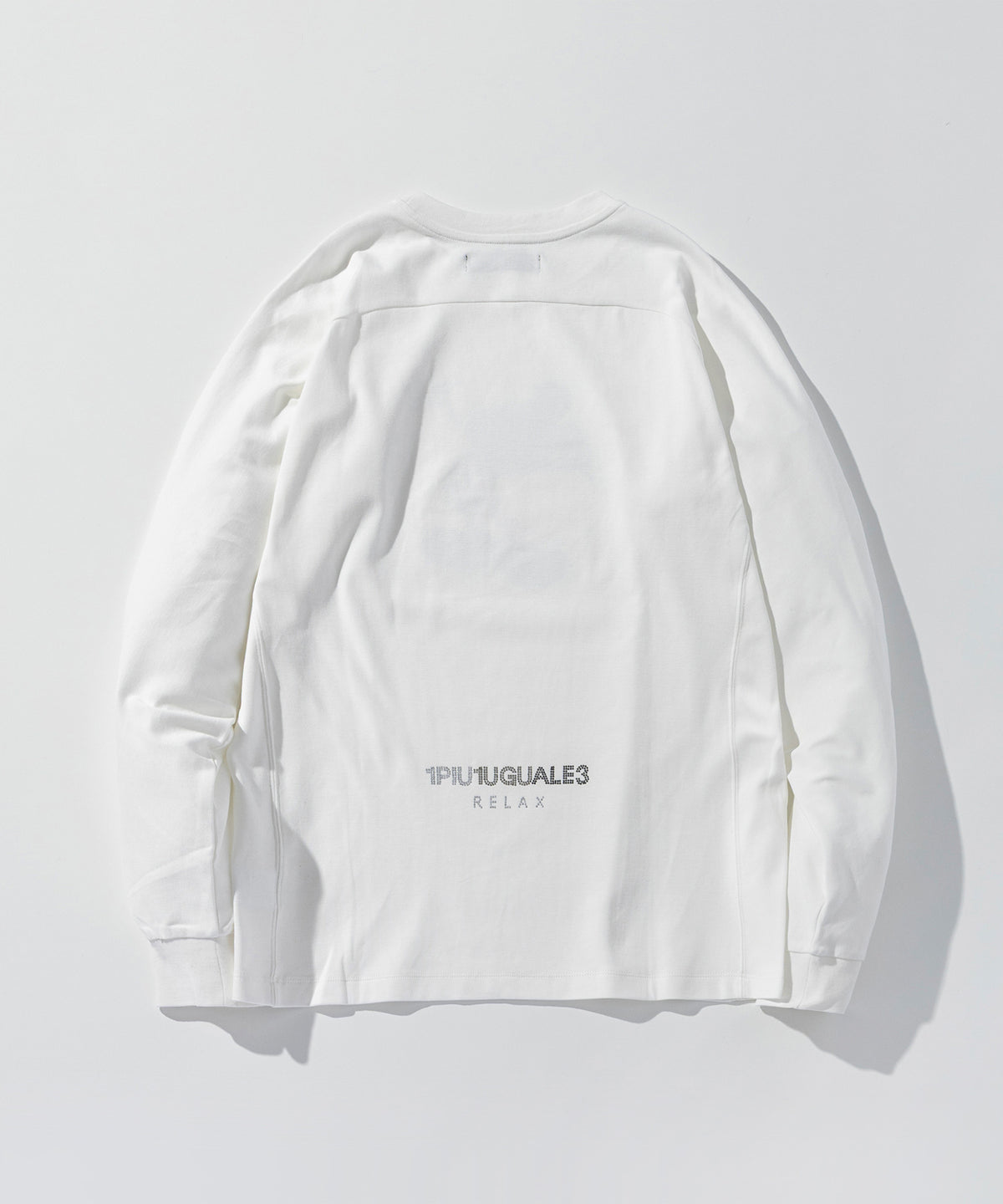 1PIU1UGUALE3 RELAX  ミッキーマウス ラインストーンシルエットロングTシャツ