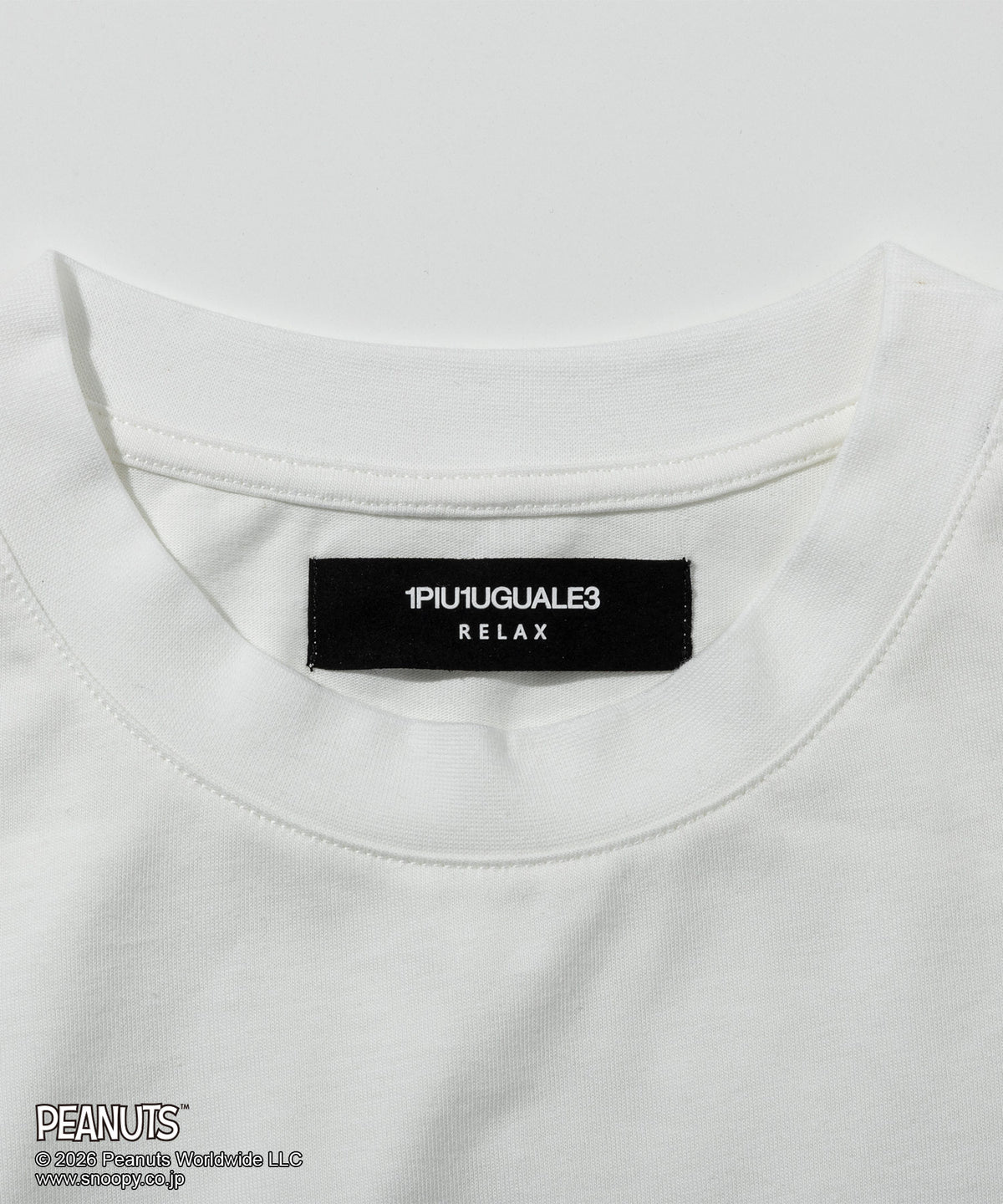 1PIU1UGUALE3 RELAX  スヌーピー ジョー・クール半袖Tシャツ