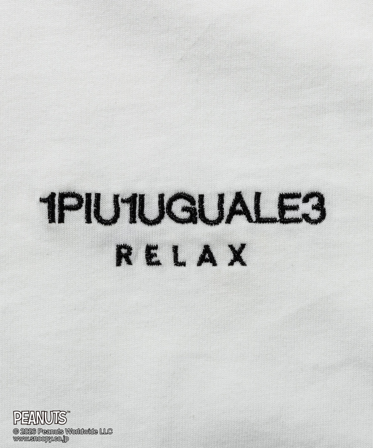 1PIU1UGUALE3 RELAX  スヌーピー ジョー・クール半袖Tシャツ
