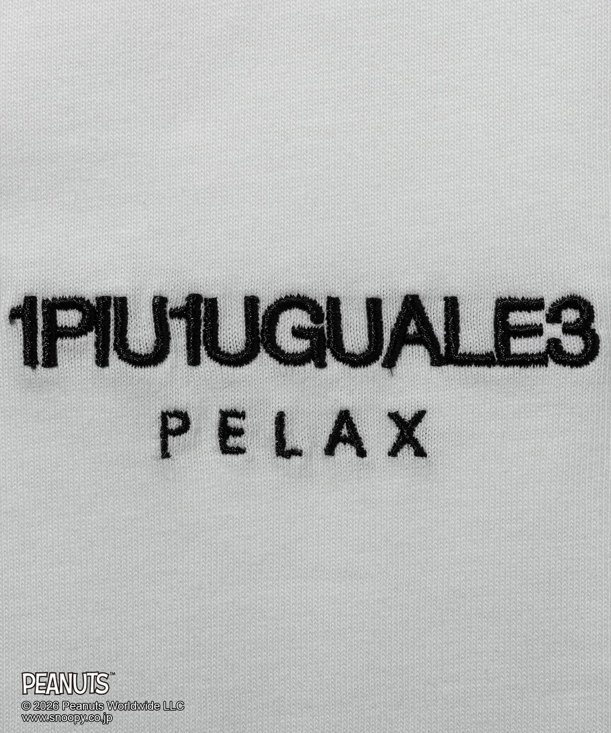 1PIU1UGUALE3 RELAX スヌーピー＆ウッドストック半袖Tシャツ